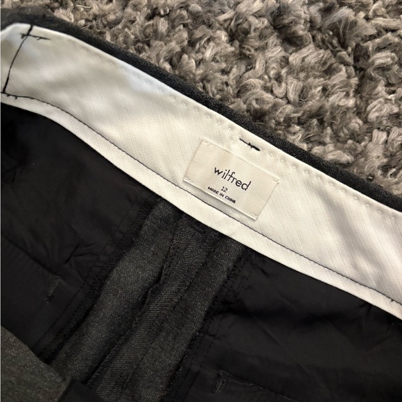 Aritzia Wilfred Prosecco Pants Charcoal Grey 12 Long - Picture 3 of 3